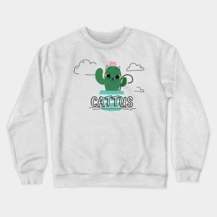 Cat Cactus Cattus Crewneck Sweatshirt